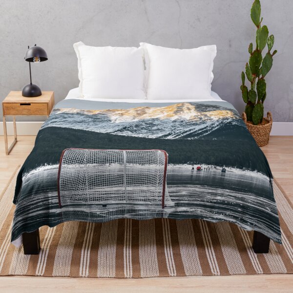 Item preview, Bright Sunset Playing Hockey, Mountain Range designed and sold by JDWarren.