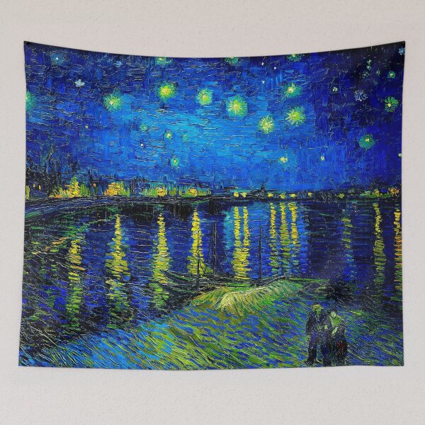 Aperçu de l'œuvre Nuit étoilée sur le Rhône de Vincent van Gogh créée et vendue par SimpleJoyStyle.