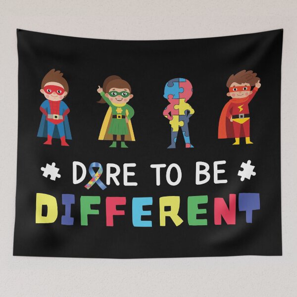 Item preview, Autism Superhero - Dare To Be Different designed and sold by SNKV-Creations.