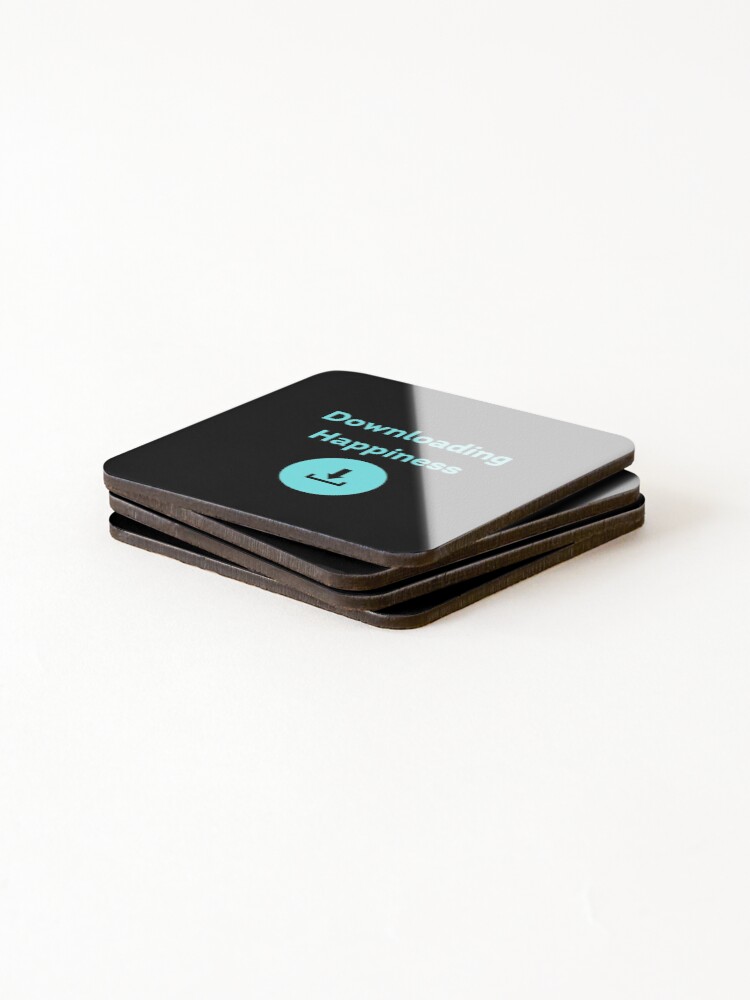 Thumbnail 4 of 5, Coasters (Set of 4), Downloading Happiness designed and sold by Promedia.