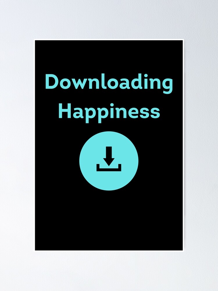 Imagen 1 de 3, Póster con la obra Descargando Happiness, diseñada y vendida por Promedia.