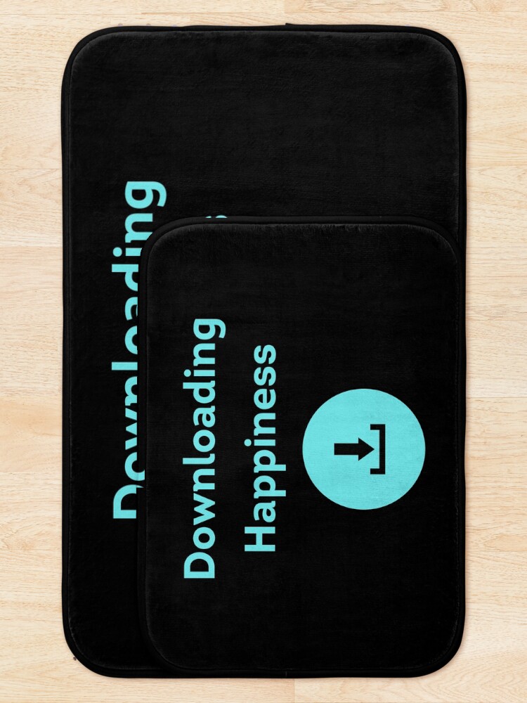 Thumbnail 5 of 6, Bath Mat, Downloading Happiness designed and sold by Promedia.