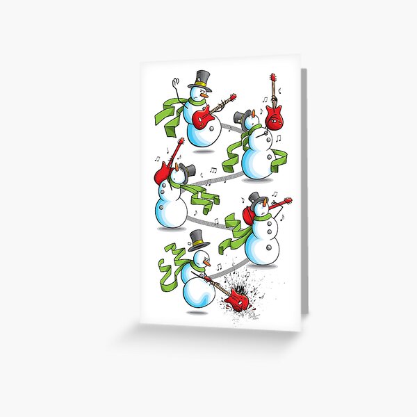 That's 'Snow Way to Rock and Roll Greeting Card