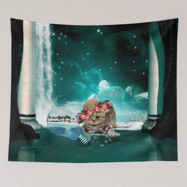 Item preview, Funny kitten with lightbulb designed and sold by nicky2342.
