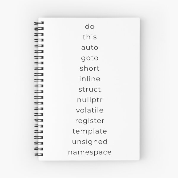 Item preview, C++ Keywords designed and sold by Mechashadow.