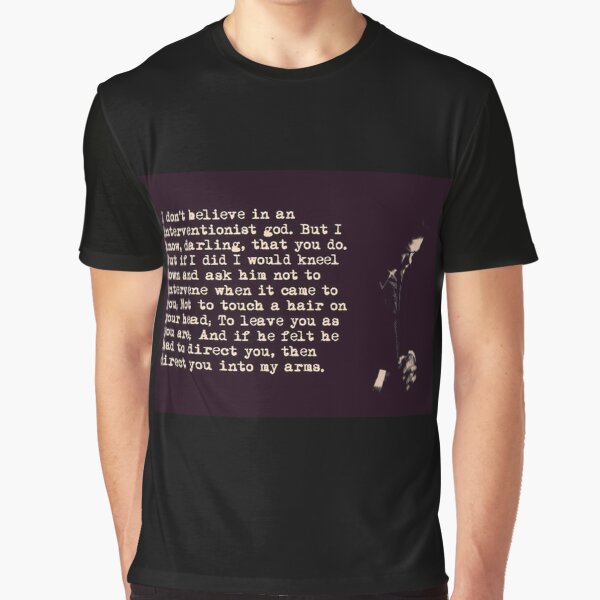 Nick Cave Quote I-m hugely-self critical in the morning tour quotes nick cave popular Graphic T-Shirt