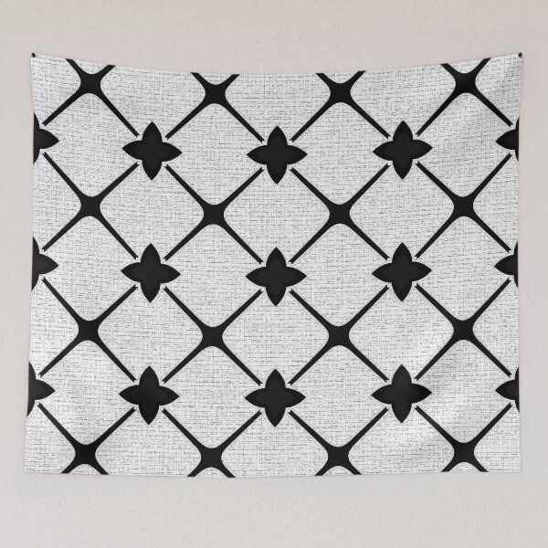 Item preview, Black and White Diamond Pattern 0190 designed and sold by vortexatelier.