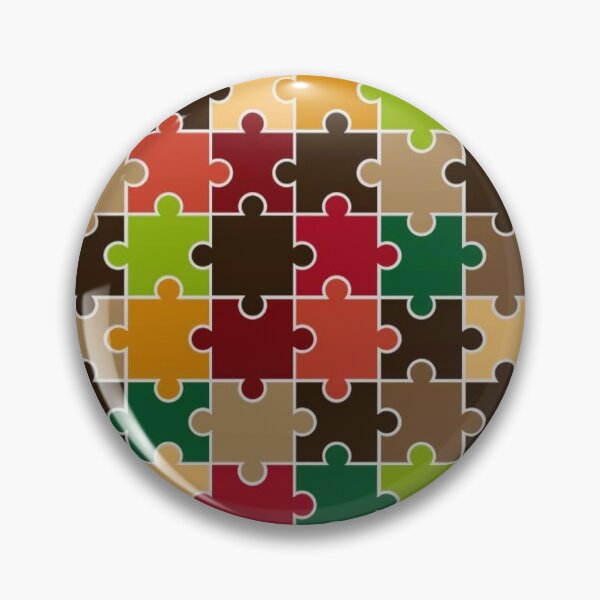 Item preview, Multi-Colored Jigsaw Puzzle Pattern designed and sold by The Masked Designer.