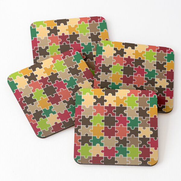 Item preview, Multi-Colored Jigsaw Puzzle Pattern designed and sold by The Masked Designer.