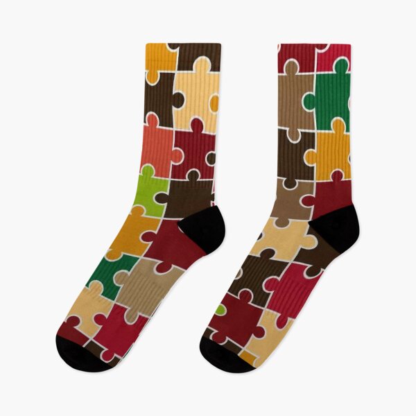 Item preview, Multi-Colored Jigsaw Puzzle Pattern designed and sold by The Masked Designer.