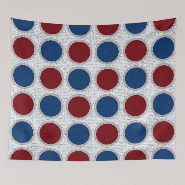 Item preview, Circles of Red and Blue 0192 designed and sold by vortexatelier.