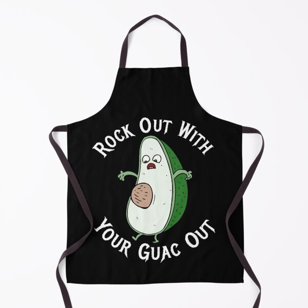 Item preview, Funny Avocado Rock Out With Your Guac Out designed and sold by TheButtonCrew.