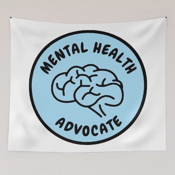 Item preview, Mental Health Advocate Blue - Psychology Design designed and sold by Psychologist's Inventory.