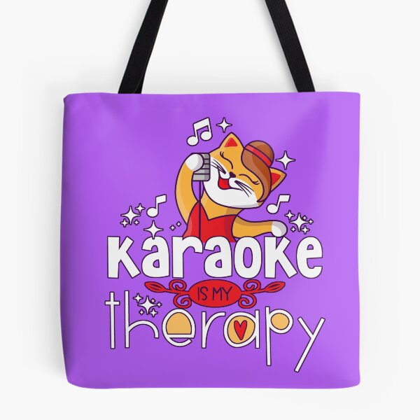 Item preview, Karaoke Is My Therapy Music Singing Cat designed and sold by creative321.