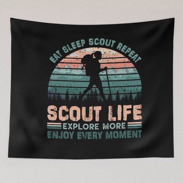 Item preview, Eat Sleep Scout Repeat  Vintage designed and sold by trathai1012.