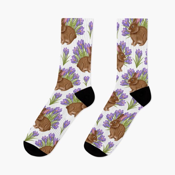 Item preview, Bunny In Crocus Flower Field designed and sold by Kraina.