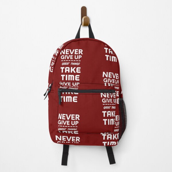 Item preview, Never Give Up, Great Things Take Time designed and sold by CreatedForYou.