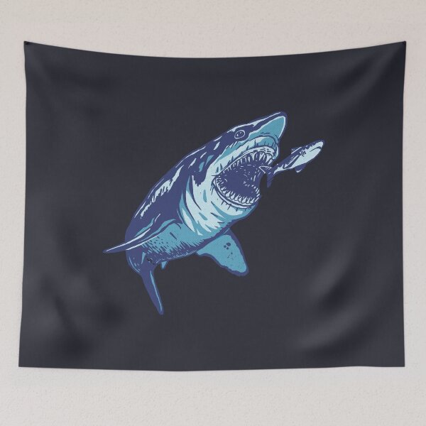 Item preview, Shark Shark eats smaller fish designed and sold by DerSenat.