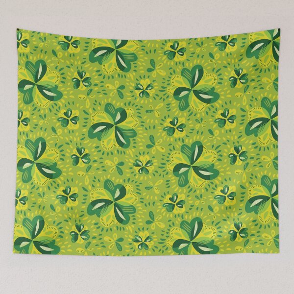 Item preview, Three Leaf Clovers Decorative Pattern designed and sold by Boriana Giormova.