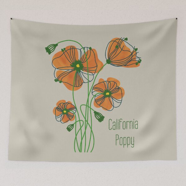 Item preview, California Poppy designed and sold by Unhinged Heather.