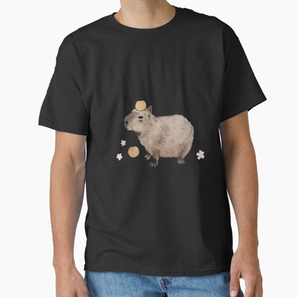 Item preview, Capybara with Fruits and Flowers designed and sold by mooonhannah.