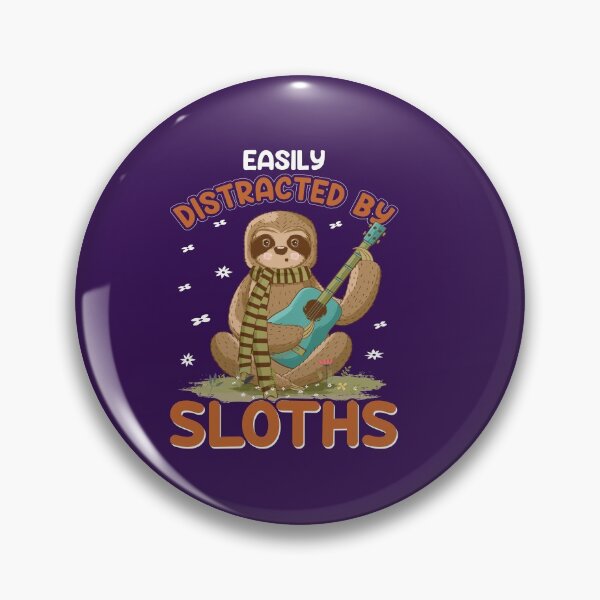 Item preview, Sloth Playing Guitar-gift for guitar playing sloth lovers designed and sold by BRtisticDesigns.