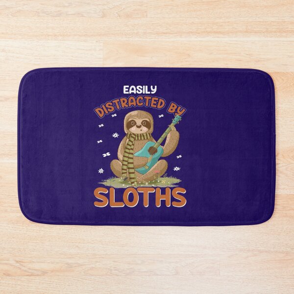 Item preview, Sloth Playing Guitar-gift for guitar playing sloth lovers designed and sold by BRtisticDesigns.