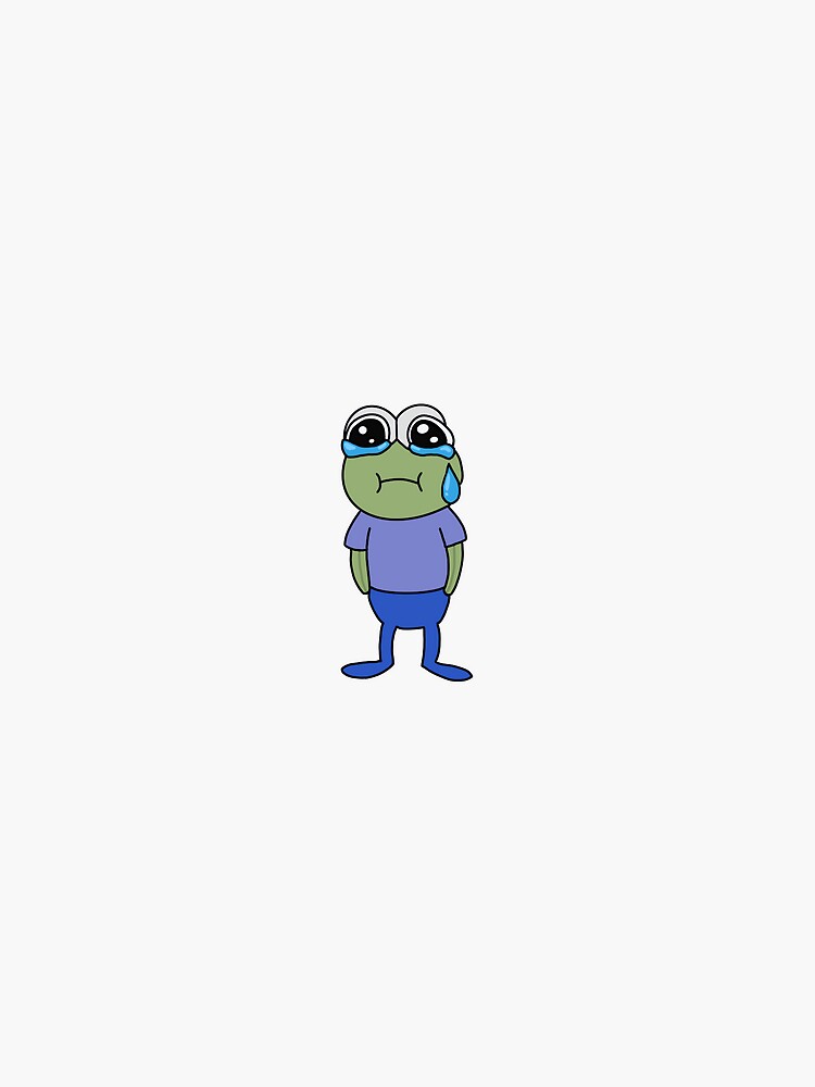 Mini Sad Fish Meme Sticker for Sale by baiiiley2