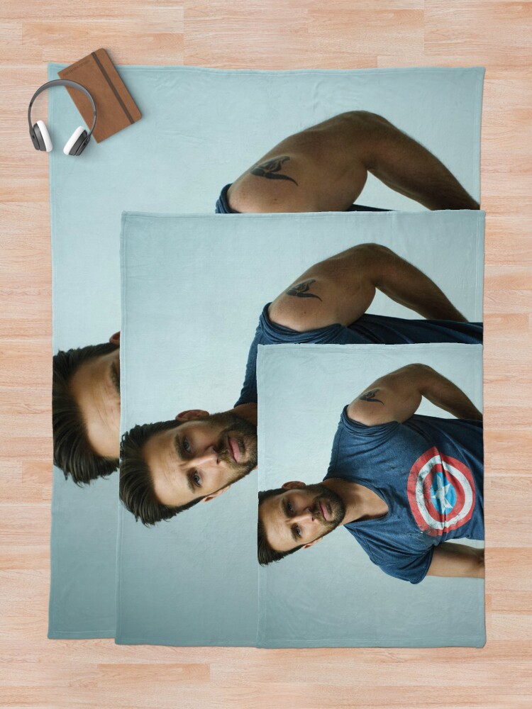 "Chris Evans Wallpaper" Throw Blanket for Sale by jojontoge86 Redbubble