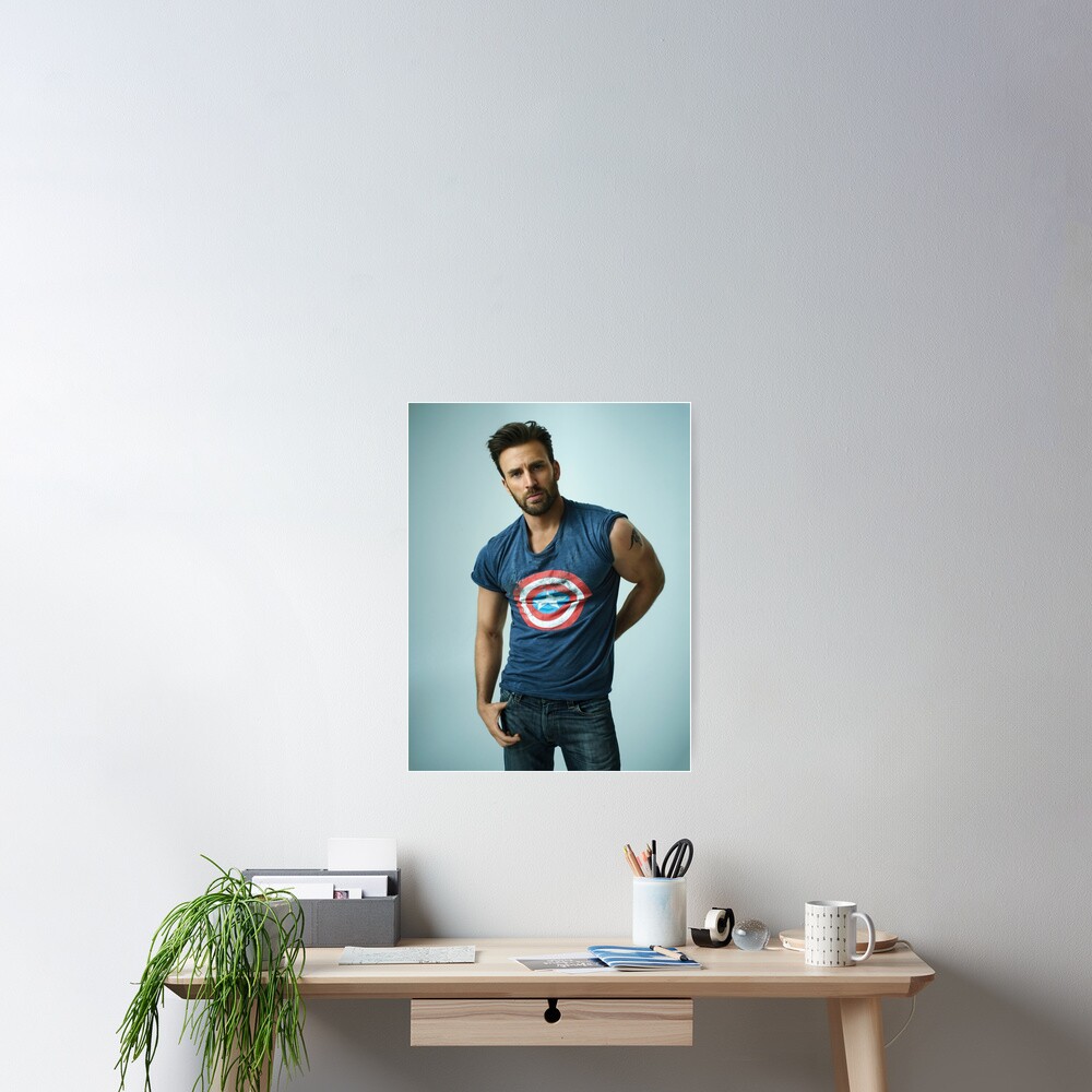 "Chris Evans Wallpaper" Poster by jojontoge86 | Redbubble