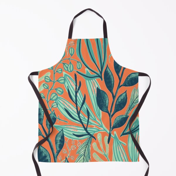 Item preview, Floral Leaves on Orange designed and sold by julset.