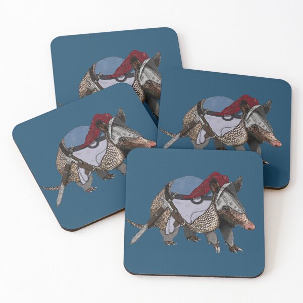 Item preview, Medieval Knight Armadillo - Little Armoured One designed and sold by creativekeener.
