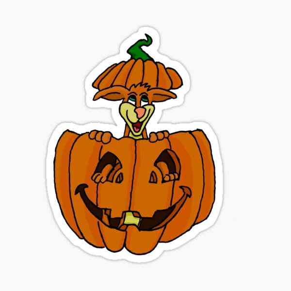 Joey Kangaroo Halloween Pumpkin 2015 Sticker