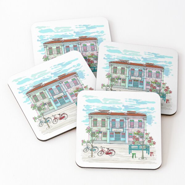 Item preview, PERANAKAN SHOPHOUSE White designed and sold by designsMM.