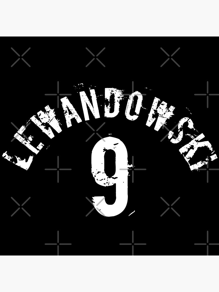 Robert Lewandowski barcelona football jersey number 9 Poster for Sale by  Justtrendytees