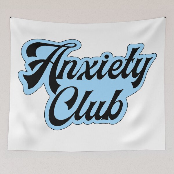 Item preview, Anxiety Club Blue - Psychology Design designed and sold by Psychologist's Inventory.