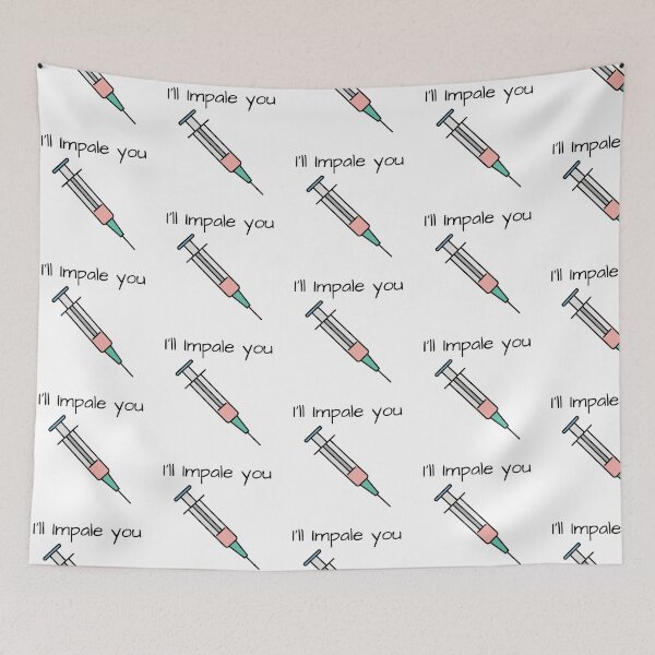 Item preview, I'll Impale You / Medical Syringe Injection designed and sold by DocTeen.