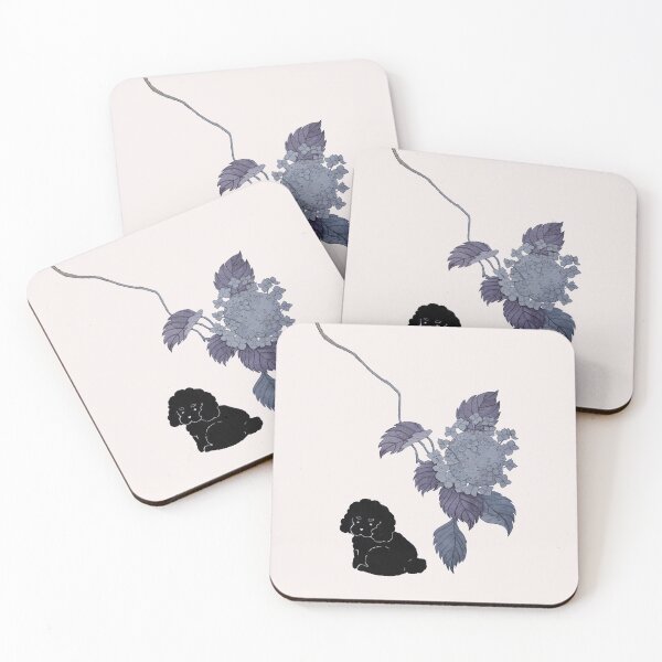 Item preview, Floral Puppy | Coco and Hydrangea designed and sold by mooonhannah.