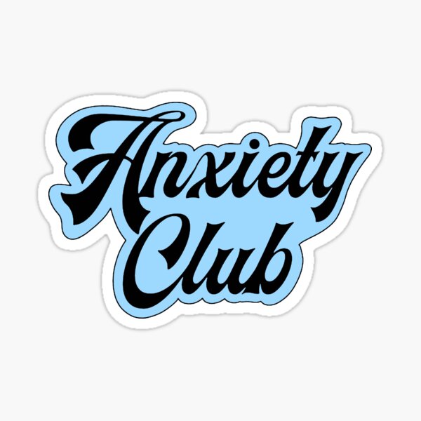 Item preview, Anxiety Club Blue - Psychology Design designed and sold by Psychologist's Inventory.