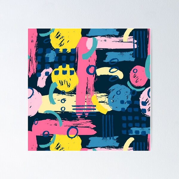Item preview, Fun, Colorful and Unique Abstract Brushstrokes designed and sold by pugmom4.