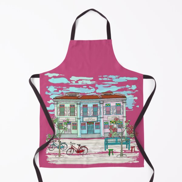 Item preview, PERANAKAN SHOPHOUSE Pink designed and sold by designsMM.