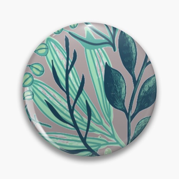 Item preview, Floral Leaves on Grey designed and sold by julset.