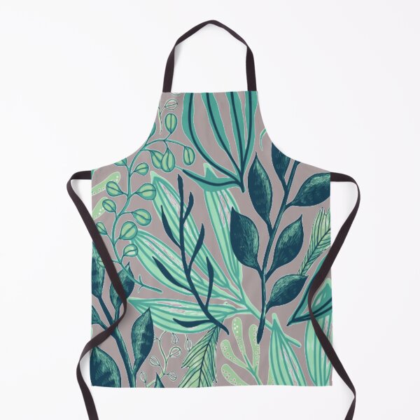Item preview, Floral Leaves on Grey designed and sold by julset.