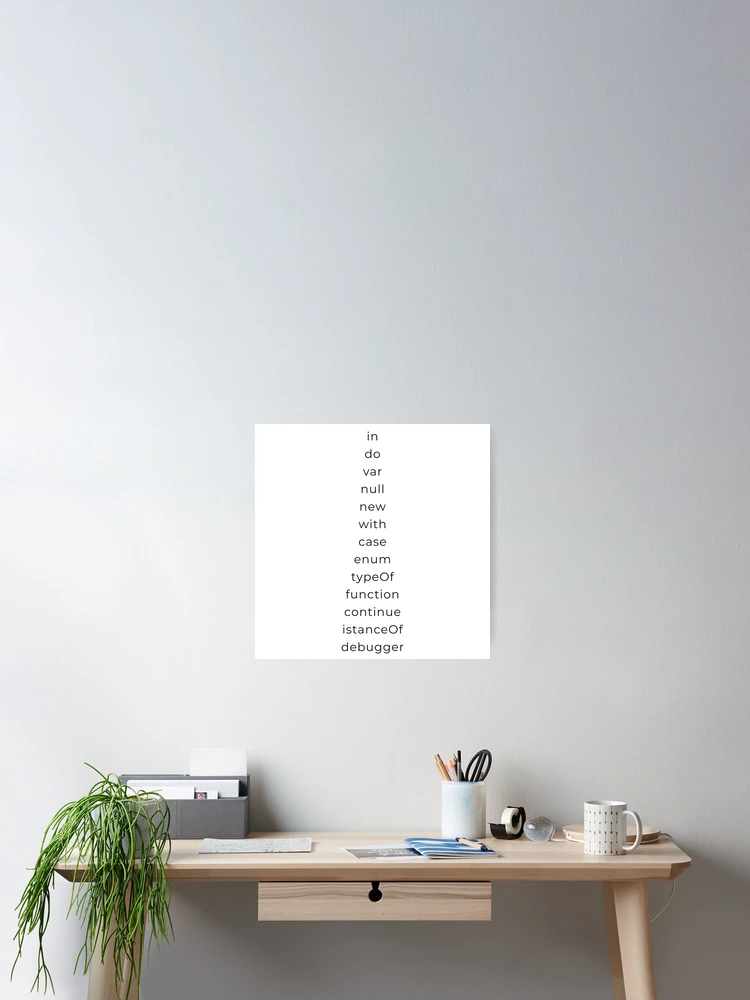 Thumbnail 2 of 3, Poster, TypeScript Keywords designed and sold by Mechashadow.