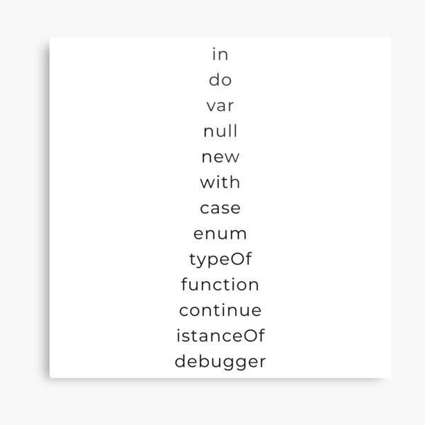 Item preview, TypeScript Keywords designed and sold by Mechashadow.