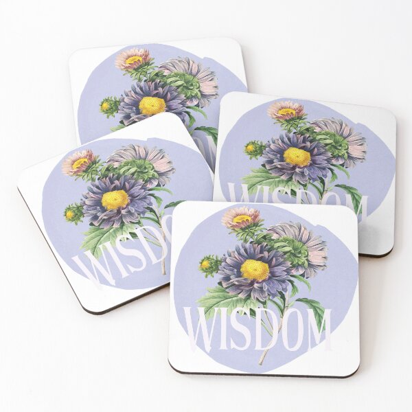 Item preview, Wisdom Flower, Vintage Purple Aster  designed and sold by JoyforU.