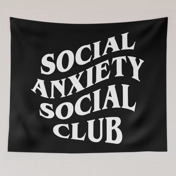 Item preview, Social Anxiety Social Club - Psychology Design designed and sold by Psychologist's Inventory.