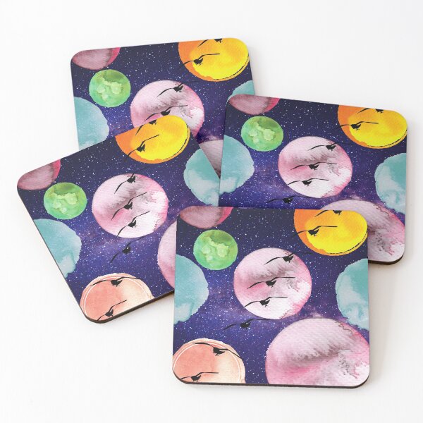 Item preview, Imaginary Planets, watercolor planets designed and sold by Mesti.