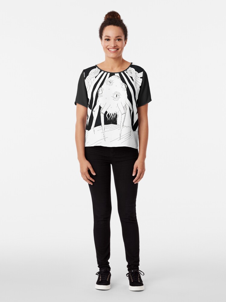 Alternate view of MONSTER ALIEN Chiffon Top