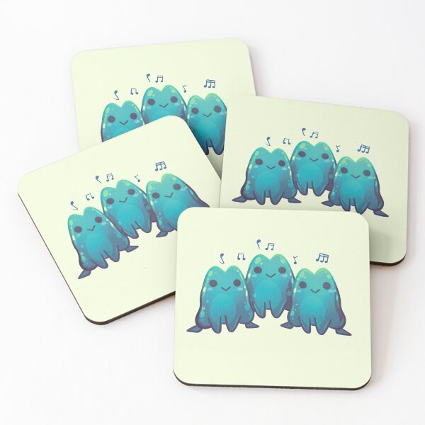 Item preview, Turquoise Singing Frog Trio designed and sold by GalaxyChicken.
